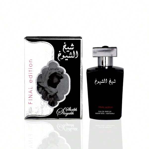 Lattafa Sheikh Al Shuyukh Final Edition Eau De Parfum Spray For Men, 3.4 Ounce