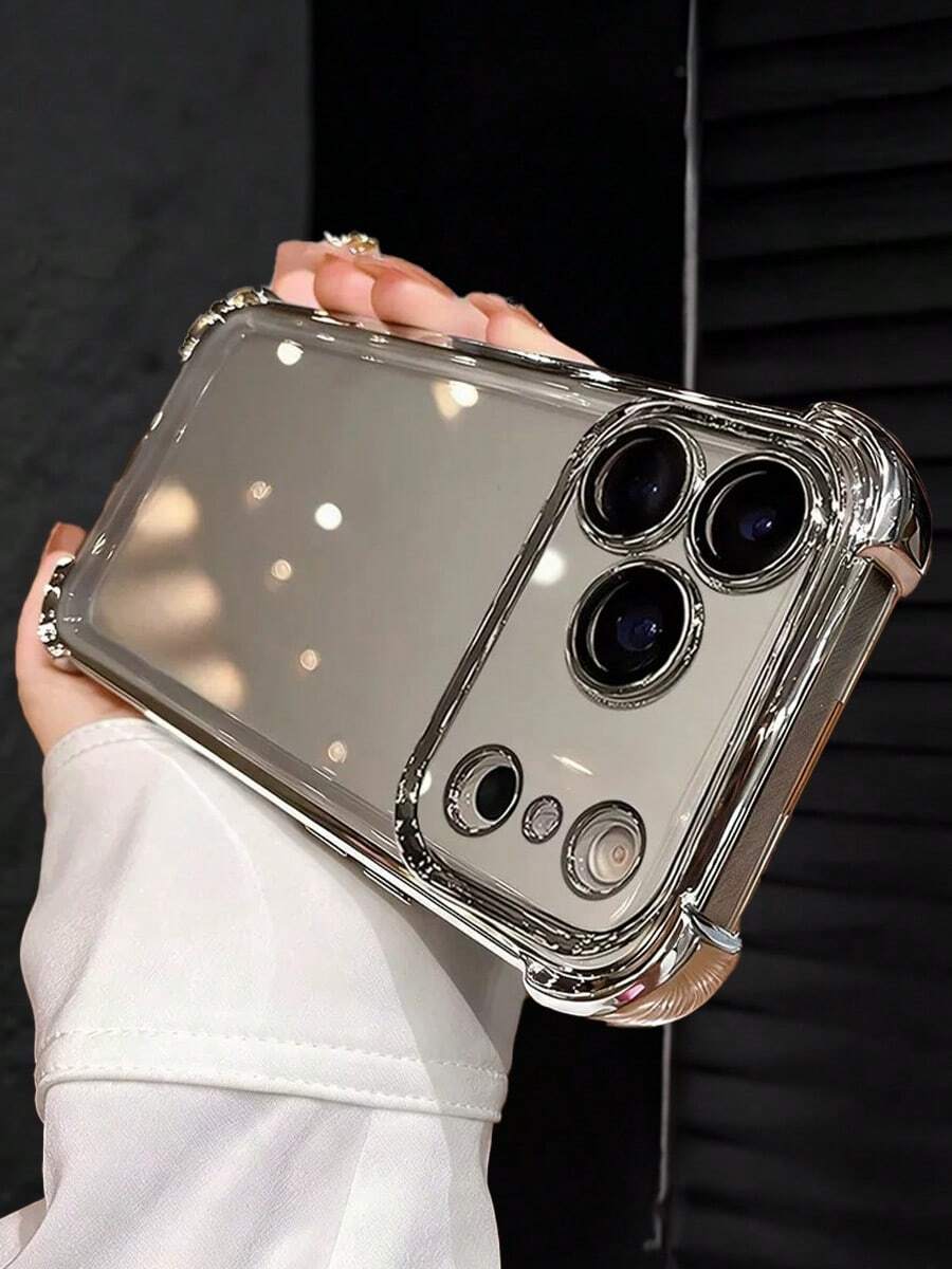 MewTrek Luxury Electroplated Transparent Phone Case, New Fashion Silicone Shockproof Protective Soft Shell, Compatible With IPhone, Galaxy, Honor Reno, Men/Women 2026