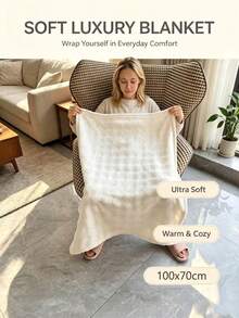 Ultra Soft Baby Blanket, Premium Silky Flannel, Suitable For All Seasons, Lovely Valentine's Day Gift - Milky White - View 8