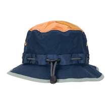 Timberland Summer New Bucket Hat Outdoor Casual Beach Hat Large Head Circumference Unisex Breathable Bucket Hat Sun Hat With Drawstring Adjustment - Blue and White/Orange - View 2
