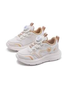 mini bala 2026新款嬰兒功能性走路鞋，透氣網布軟底幼兒鞋 - 米白 - 查看 4