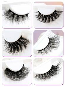 6 Pairs Mixed Full Set False Eyelashes, Varied Density, One-Stop Solution For Multiple Makeup Looks - View 2