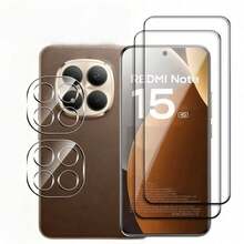 2+2pcs Set Compatible With Xiaomi Note15 Pro+/Note15 Pro/Note15/Note14 Pro+/Note14 Pro/Note14/Note13 Pro+ High Definition Curved Ultra Clear Screen Protector Film Camera Lens Protector Film Anti-Fall Anti-Scratch Phone Film Tempered Glass + Lens Film Phone Screen Protector - Clear - View 29