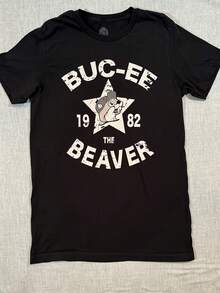 Shirt Men's Medium Beaver Made In USA Short Sleeve Tee Rest Area - 款式 - 查看 1