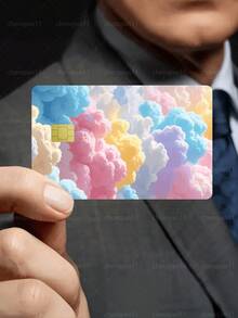 1 buah Stiker Pelindung Privasi Kartu Kredit Resmi Awan Pelangi, Hadiah Ulang Tahun, Bahan PVC, Anti Sidik Jari, Anti Gores, Tahan Aus, Pelindung Kartu, Cocok Untuk Pria, Wanita, Pasangan, Kartu Chip Kecil, Stiker Dekorasi Kartu Bank, Kartu Kredit, Kartu Transportasi, Kartu Mahasiswa/Kampus, Personalisasi DIY - Tipe A - View 7