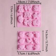 2pcs Silicone Molds, 9 Types Of Marine Animals / 8 Types Of Land Animals, Christmas Silicone Molds, Plaster Craft Silicone Molds, Resin Silicone Molds, Handmade Soap Silicone Molds, Various DIY Decorative Ornament Silicone Molds, Holiday Materials, Party Materials. Turtle Silicone Mold, Highland Cow Silicone Mold, Sheep Silicone Mold, Hedgehog Silicone Mold, Whale Silicone Mold - A - View 6