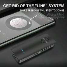 KZ Penerima/Pemancar Audio Bluetooth 5.4 2-in-1, Adaptor Nirkabel Stereo HiFi dengan Port AUX 3.5mm dan Mikrofon, Bebas Genggam untuk Mobil, Pesawat, TV, PC, Speaker - Hitam - View 9