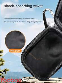 Yoobao Hard Shell Camera Carrying Case, Compatible With DJI Osmo Nano Action Camera, With Velvet Lining And Carabiner Shockproof Storage Bag, Portable Travel Protection Pouch - View 5