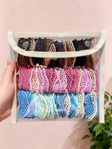 5/10/20pcs/Set Macaron Colorful Dot Hair Ties, Sweet Hair Accessories - Suitable For Girls And Women, Essential For Daily Hair Styling - Multicolor - View 17
