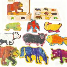 hoojojo Brown Bear, What Do You See? Felt Puzzle Set, 9-In-1 Animal Recognition Puzzle, Early Educational Toy, Parent-Child Classroom Interactive Learning Supplies - Multicolor - View 10