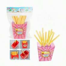 1pc/New Prank French Fries Toy Creative Interactive Desktop Game Prop Draw Lot Gag Toy - Multicolor - View 5