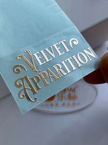 3pcs Personalized Custom Name Text Stickers, Holographic Glitter Calligraphy Stickers, Suitable For Wedding Gift Boxes And Balloons, Birthday Anniversary Meetings And Office Decoration, Applicable To Glass Cups, Mugs, Rollers And All Smooth Surfaces, 1pc - Multicolor - View 9