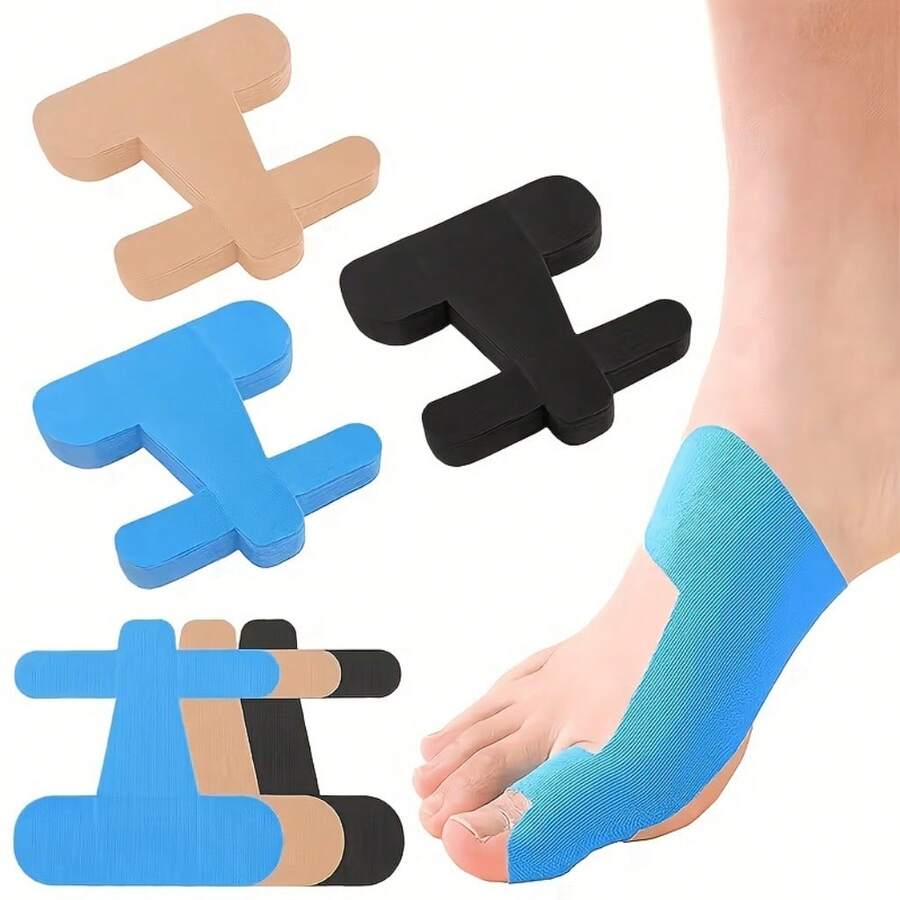 2/40/80pcs Elastic Bandage Toe Protection Tape, Breathable Design For Men And Women, Pre-Cut Elastic Toe Protection Tape (Suitable For Sports And Toe Protection), Provides Toe Protection And Comfortable Experience