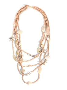 1pc Bohemian Ocean Holiday Style Acrylic Faux Starfish & Shell Multi-Layer Beaded Long Necklace, Suitable For Women Beach Vacation, Photography, Outfit - X-1672 Long Starfish Necklace - View 8