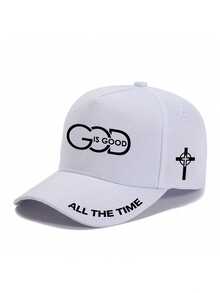 1件/2件裝 Christian GOD IS GOOD 圖案印花棒球帽與斜挎包套組，信仰街頭風配件，中性款，勵志禮物 - 彩色 - 查看 14
