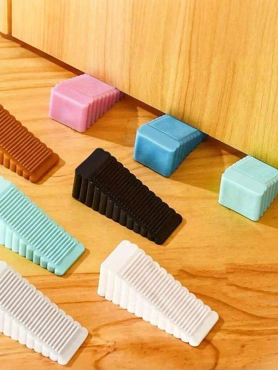3Pcs 2cm/0.79in Silicone Door Stopper - Anti-Collision, Anti-Slip, Suitable For Home And Office Use, Protect Wall, For Door Gaps Less Than 0.79in - Multiple Styles - View 1