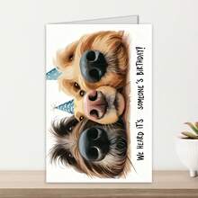 Dog Lover Birthday Card With Cute Pet Illustration And Funny Text Blessing, Creative Birthday Gift For Dog-Loving Friends And Family, Comes With Matching Red Envelope - View 4