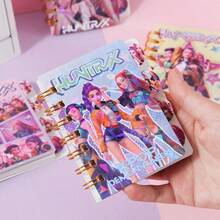 Hasbro 1pc K-POP Witch Hunter Coil Notebook 100K Divided Section Notebook Student A7 Laser Portable Pocket Notebook, Suitable For Travel Planning, Daily Schedule, Office And Study Essentials, Perfect For Writing, Note-Taking And Creative Expression - Multicolor - View 4