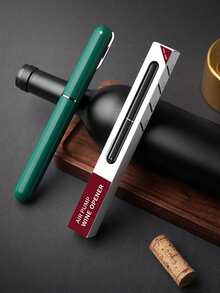 CLITON 2合1氣壓式紅酒開瓶器附箔紙切割器，升級版氣壓泵輕鬆無損拔塞，手持便攜式紅酒瓶開瓶器，適用居家、旅行、派對、餐廳，紅酒愛好者的理想禮物 - 多色 - 查看 6