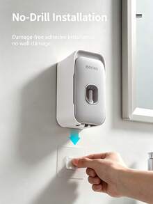 1/2 buah Dispenser Pasta Gigi Otomatis yang Dipasang di Dinding dengan Tempat Sikat Gigi, Set Aksesori Kamar Mandi, Dekorasi Kamar Mandi Rumah, Dekorasi Musim Gugur, Musim Kembali ke Sekolah - Beraneka warna - View 9
