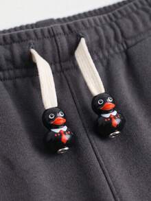 Sweatshirt Pendant Accessory, Suitable For Sweatshirt, Sweatpants And Dress Rope Head Pendant, Cartoon DIY Cute Duck Design Sweatshirt Decoration, Shoelace Charm, Hoodie Drawstring Pendant Rope Head Buckle, Sports Shirt Drawstring Charm, Special Holiday Gift - A - View 6