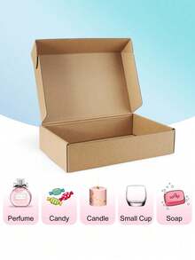 16/8/4/1pc Brown Cardboard Shipping Box, Lockable Gift Box, Suitable For Secure Storage And Organization, Basic Home Essentials, Multi-Purpose Kitchen Storage And Organization, Practical Home Accessories, Halloween Spooky Gift, Christmas Holiday Gift, Halloween Gift - Multiple Styles - View 7