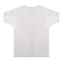 NOSWEAT S-XL Herren Schweißabsorbierendes T-Shirt, integrierte Achselhöhlen-Schweißpolster, atmungsaktives Anti-Schweiß Unterhemd, schnelltrocknende Kurzarm-Basisschicht geeignet für Arbeit, Sport und Sommer - Herrenweste - Übersicht 13