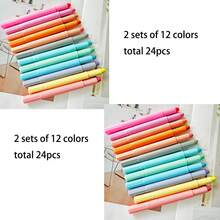 12/24pcs Macaron Color Gel Highlighters, No Bleeding, Suitable For All Paper, Gel Highlighters - Pastel Colors - View 10