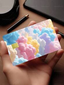1 buah Stiker Pelindung Privasi Kartu Kredit Resmi Awan Pelangi, Hadiah Ulang Tahun, Bahan PVC, Anti Sidik Jari, Anti Gores, Tahan Aus, Pelindung Kartu, Cocok Untuk Pria, Wanita, Pasangan, Kartu Chip Kecil, Stiker Dekorasi Kartu Bank, Kartu Kredit, Kartu Transportasi, Kartu Mahasiswa/Kampus, Personalisasi DIY - Tipe A - View 3