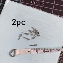2/4/6/8件套迷你耳钉，2毫米金银色不锈钢材质，低过敏性，性感简约风格，佩戴舒适，无需摘取，适合男女日常佩戴，情侣完美礼物 - 銀色 - 查看 7