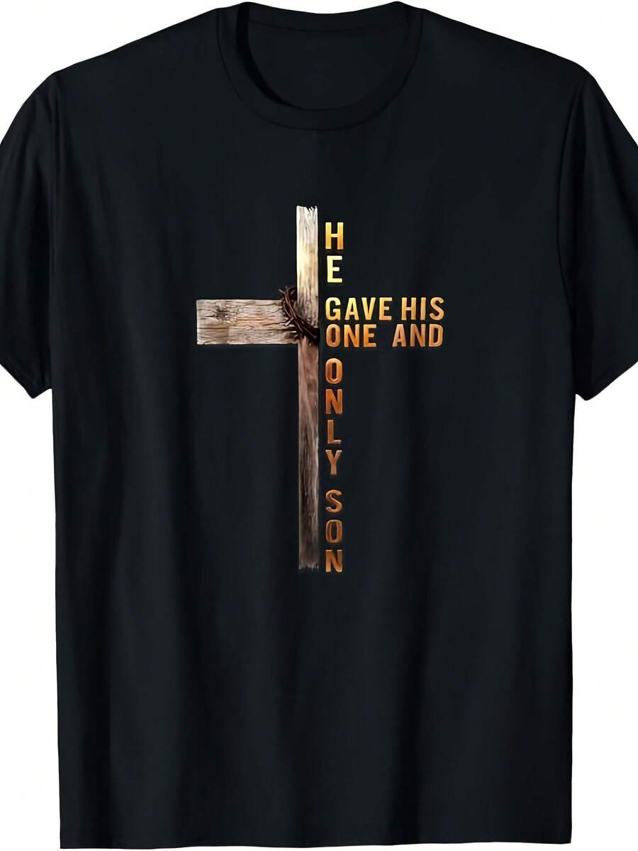 Christian Cross Bible John 316 Reflection 0L3Q48 T-Shirt - 款式 - 查看 1