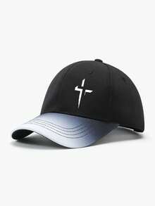 Christian Cross Pattern Printed Baseball Cap & Crossbody Bag Set, Faith Street Style Minimalist Religious Accessory, Unisex, Inspirational Gift - Multicolor - View 7