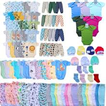 36-Piece Complete Baby Layette Set Cotton For Newborn Boy Or Girl - 男款 36 件裝 - 查看 1