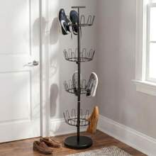 4-Tier Shoe Storage Tree - Matte Black - View 9