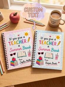 Customized Text Coil Notepad, Suitable For Daily Record Needs In Office Settings. A High-Quality Gift For Expressing Gratitude, It Can Be Used For Office Records, Lesson Plan Planning, And Daily Note-Taking. - Multicolor - View 2