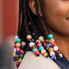 200pcs 12mm Large Hole Acrylic Chunky Beads, 5.5mm Hole Macrame Hair Beads, Mixed Color Rondelle Spacer Beads For DIY Keychain Bag Charm Jewelry Making - Multicolor - View 10