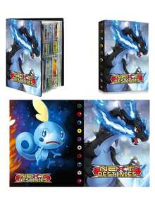 Game Card Album Card Storage Photo Album, Card Collection Book Pocket Monster Pet, 120 Card Slots Maximum Capacity 240 Cards (Cards Not Included) - Multi-color - View 13