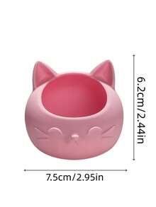 Cute Cat Shaped Jewelry Storage Bowl, Jewelry Organizer Box, Desktop Earring Ring Bracelet Display Container, Home Bedroom Vanity Decor Gift - Multicolor - View 7