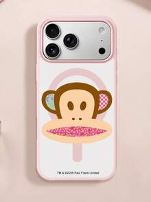 Casing Ponsel Paul Frank Magnetic Matte dengan Lubang Besar, Perlindungan Kamera Anti-Jatuh Menyeluruh, Motif Kartun Monyet dan Bunga, Gaya Baru Kompatibel dengan Seri 11/12/13/14/15/16/17 Pro Max, Hadiah Liburan, Perjalanan Sehari-hari, Pelindung Anti-Jatuh yang Sangat Menarik - MultiWarna - View 6