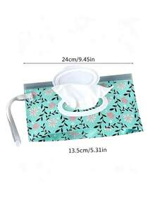 Solid Color Portable Wet Wipes Storage Bag, Super Convenient For Hanging On Strollers, Press-To-Open Lid For Moisture Lock And Dust Protection, A Great Helper For Outings With Kids! - Multicolor - View 4