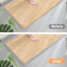 Lis Pinggiran Karpet Fleksibel, Pelindung Pinggiran Karpet Fleksibel untuk Pintu, Strip Transisi Lantai Tempel & Lepas, Lis Pinggiran Tahan Air Perekat Sendiri yang Dapat Dipotong untuk Karpet & Tikar Tebal - A - View 5