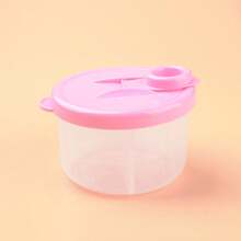 1pc Baby Milk Powder Dispenser Box, Convenient 3-Compartment Milk Powder Storage Container, Detachable Milk Powder Jar - Multicolor - View 8