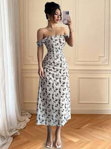 Women Long Dresses - White - View 5