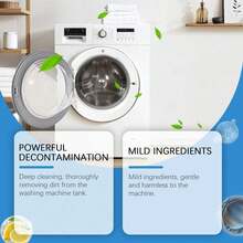 Washing Machine Cleaning Tablets - Deep Descaling And Deodorizing For Front-Load And Top-Load Washing Machines | Powerful Removal Of Limescale And Dirt In Hard Water Areas | Cleans Drum, Tub, Pump, Filter And Rubber Seal | Deodorizing Cleaning Product - Powdery - View 3