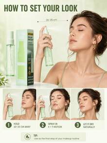 Pudaier 24H Long Lasting Makeup Setting Spray, Micro-Fine Mist, Pengontrol Minyak, Cepat Kering, Tidak Lengket, Tahan Keringat & Kelembapan, Anti Luntur, Hasil Akhir Matte, Ringan, Penyegar Riasan Sepanjang Hari untuk Pemakaian Sehari-hari, Pesta & Perjalanan - 01 - View 9