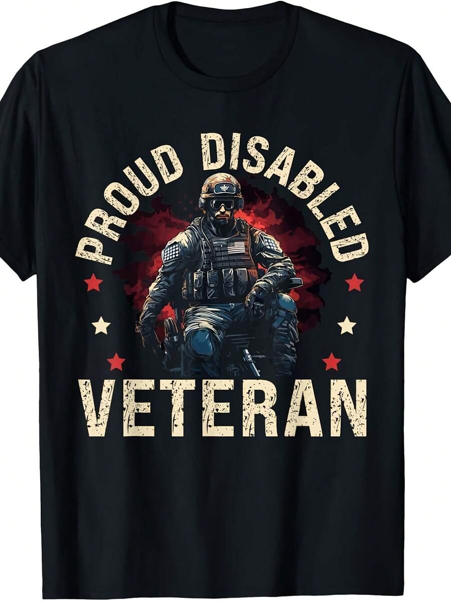 Disabled Armed Forces Military Soldier USA T-Shirt, Unisex Tees - 款式 - 查看 1