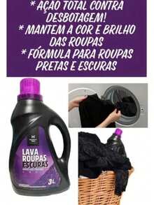 Sabão Líquido Roupas Pretas E Escuras 2,2 L Krystall Clean - Líquido - Visão 3