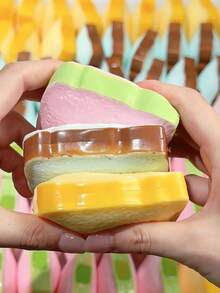 Bola Remas Bertekstur Renyah, Bola Pereda Stres Buatan Tangan yang Dapat Dibentuk Sendiri, Bola Tekanan Sensorik Bertekstur Lembut, Mainan Tangan Anti-Kecemasan untuk Dewasa dan Anak-anak, Mainan Pereda Stres yang Menyenangkan untuk Diremas - MultiWarna - View 3