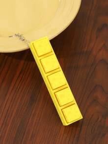 1pc Cheese Block Pendant Charm, Keychain Bag Accessory, Car Key Pendant, Handbag Accessory, Cheese Cube Pendant, Neutral Souvenir, Daily Key Accessory - Multicolor - View 4