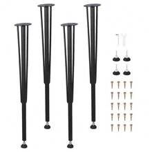 Techigher 4pcs Metal Table Legs, Heavy Duty DIY Furniture Legs, Adjustable Replacement Desk Legs For Dining Table, Coffee Table, Office Desk & Workbench - 68cm - View 9